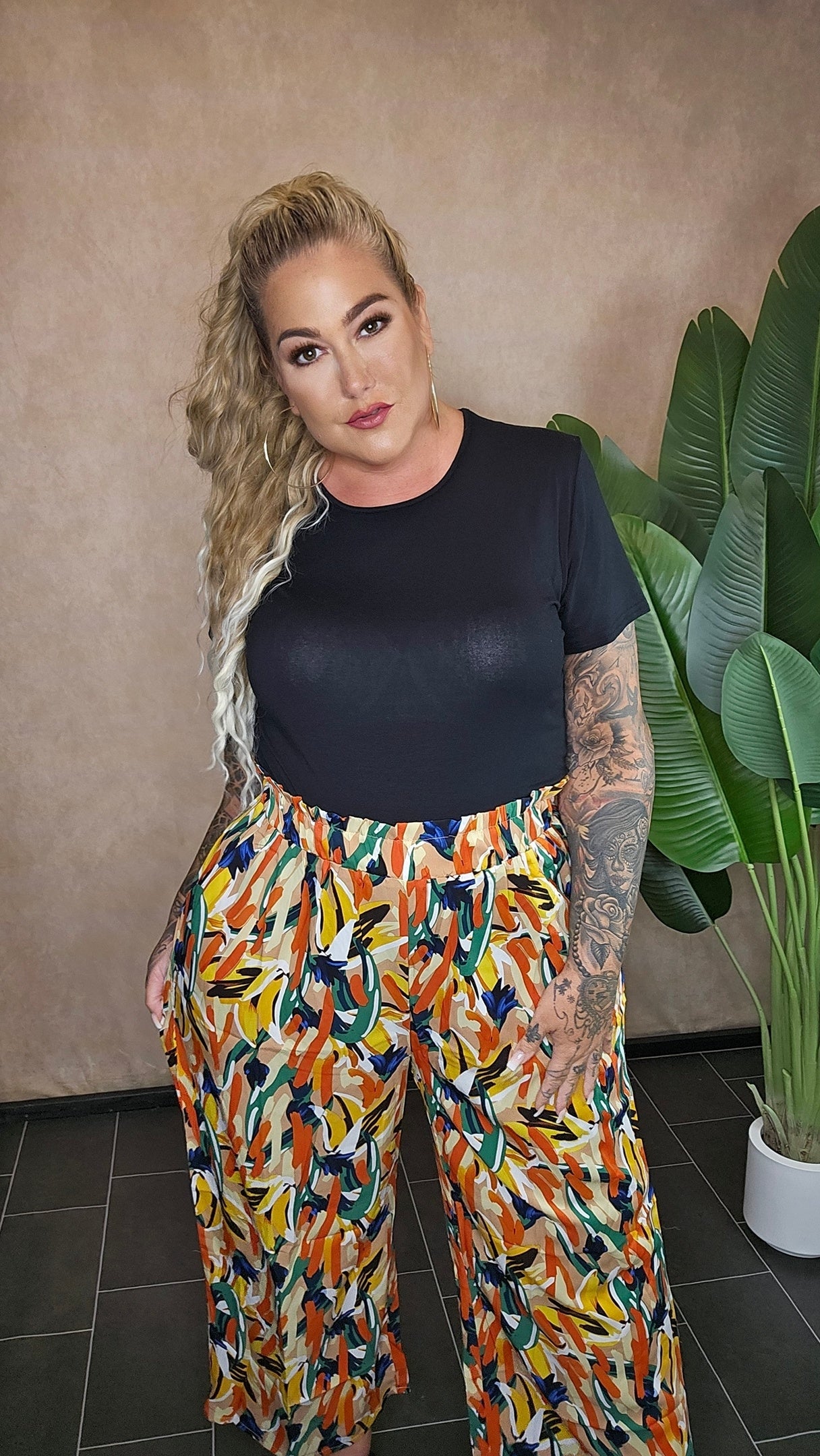 Weite Stoffhose "Ariane"
