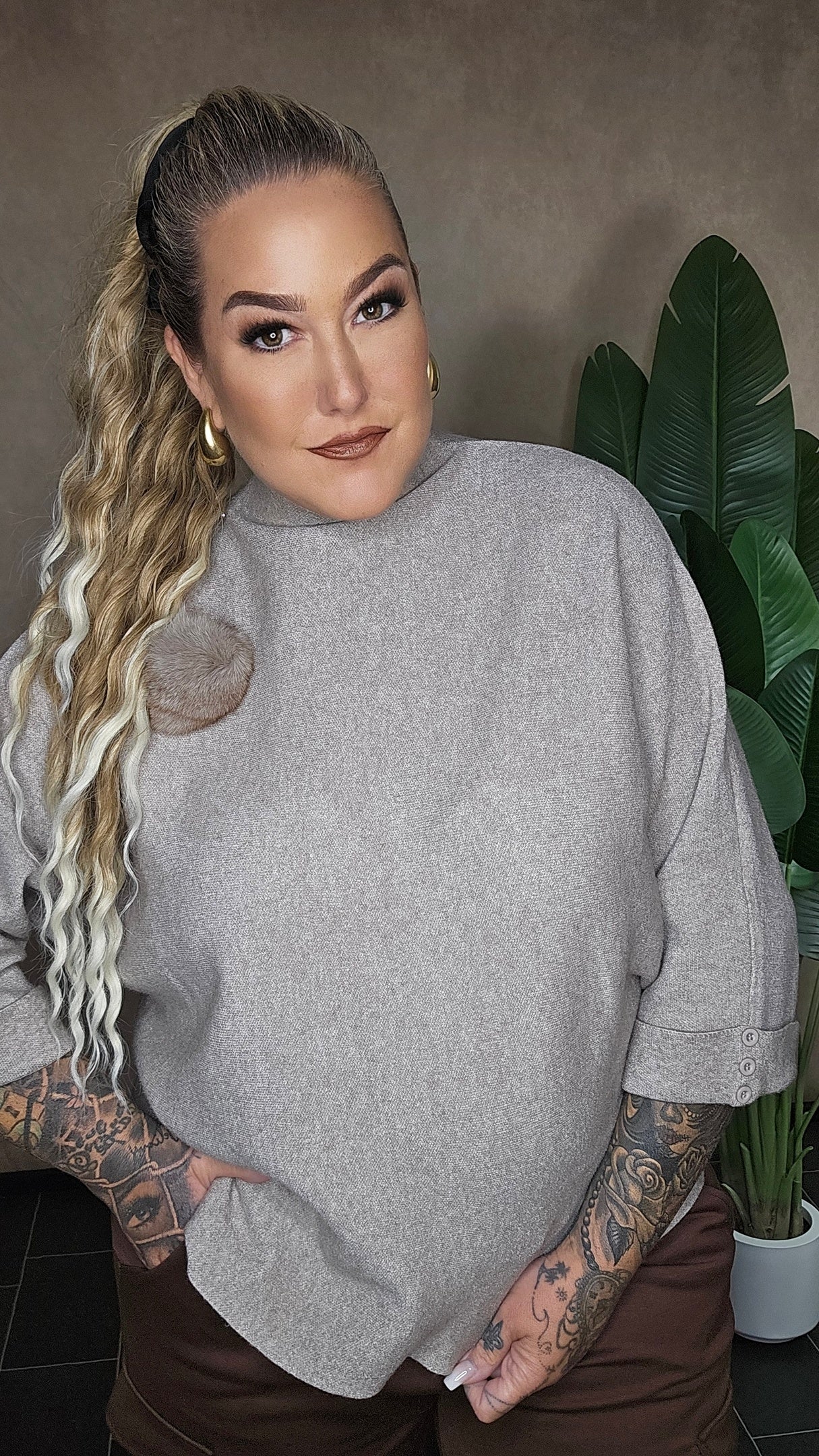 Pullover "Leona" Taupe