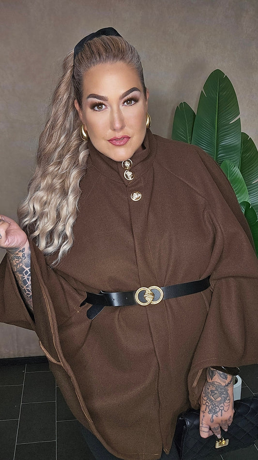 Cape "Luxery" in braun