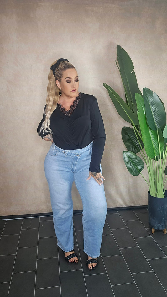 Body Schwarze Spitze "Alicia"