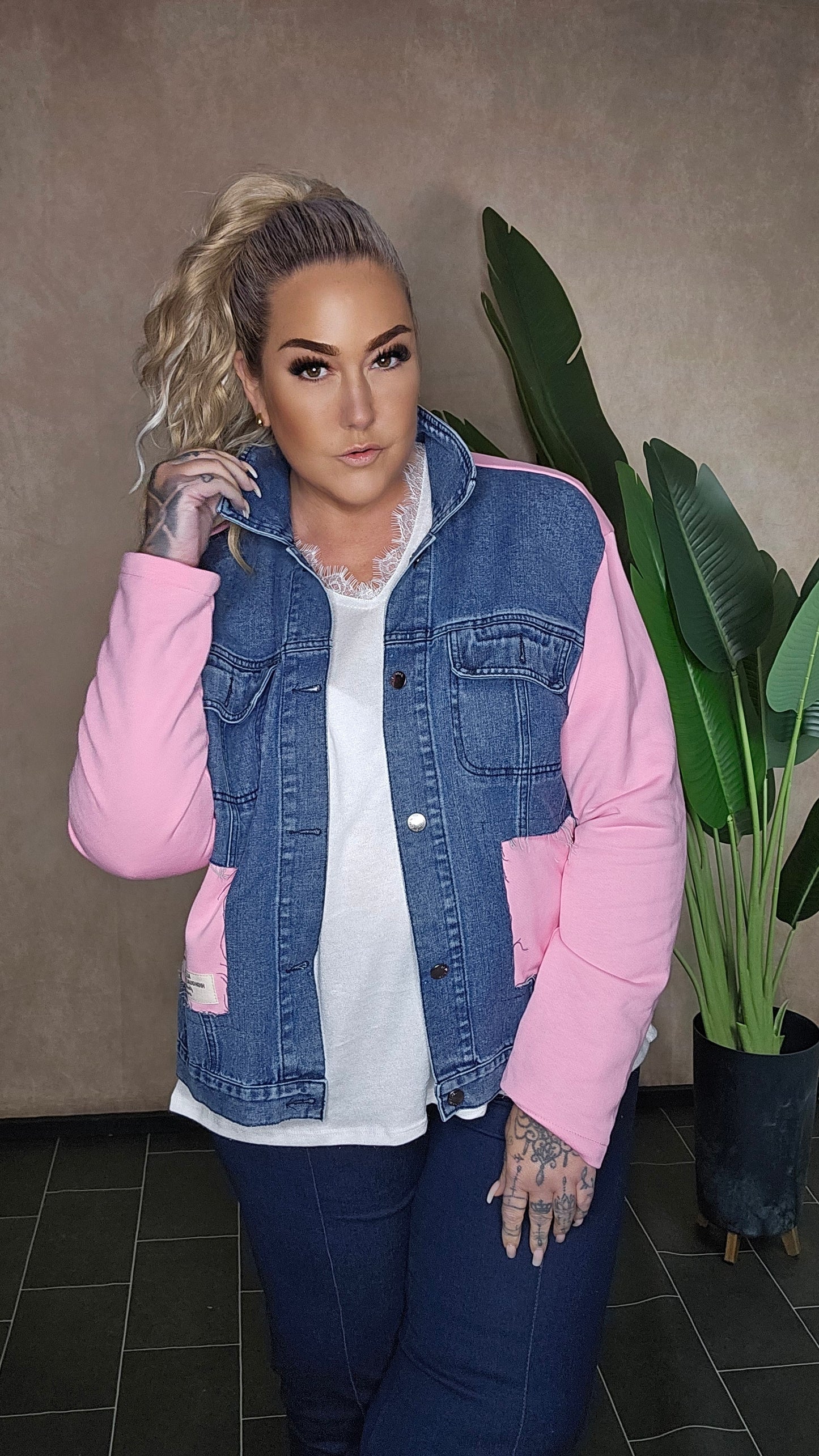 Denim Mix Jacke "Rose"