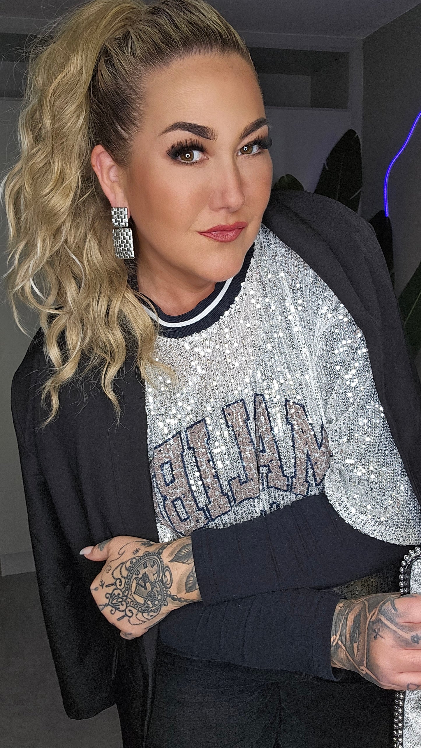 Glam Shirt Malibu Schwarz