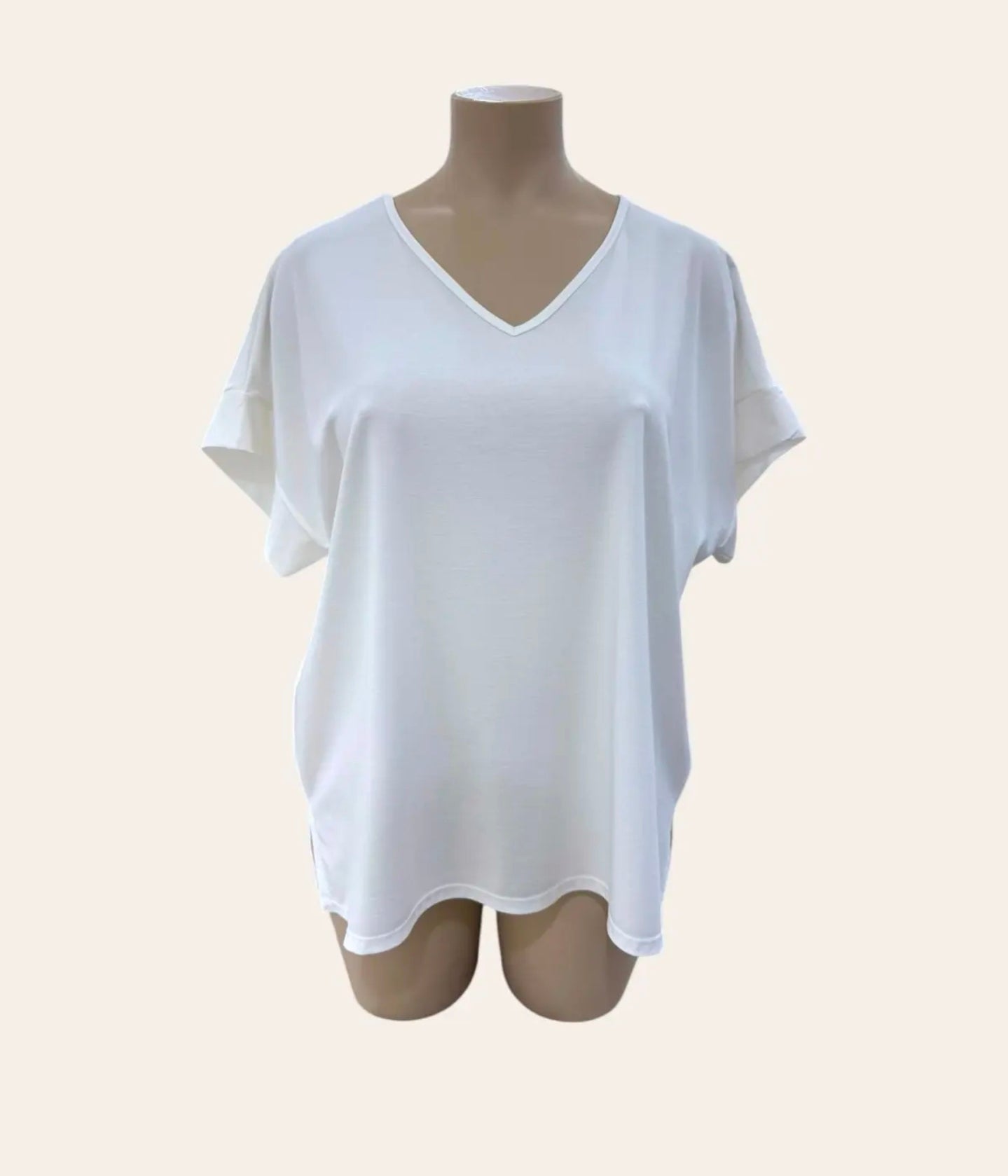 Shirt Satin Weiß