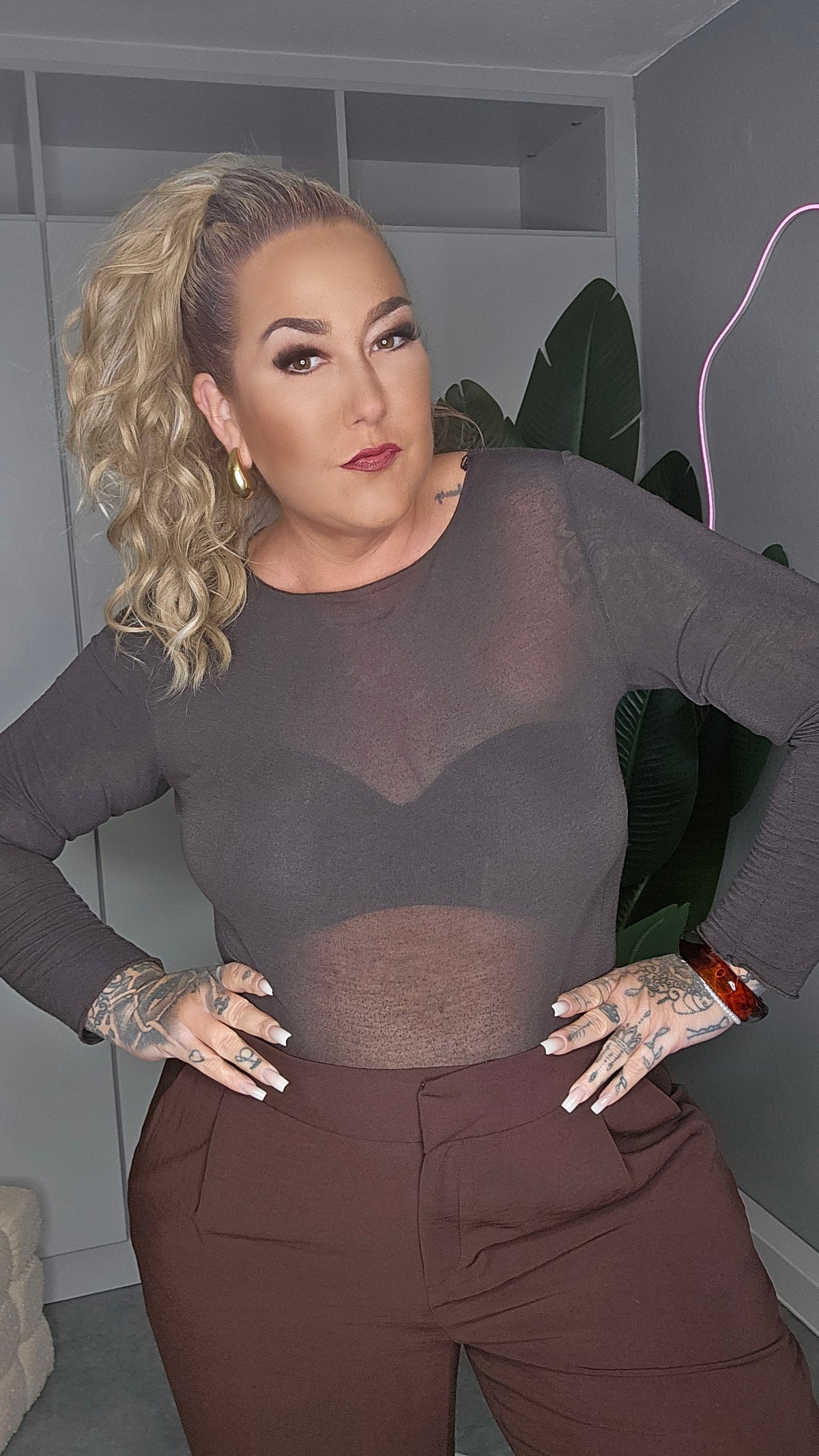 Cashmer Mix Shirt Schokolade