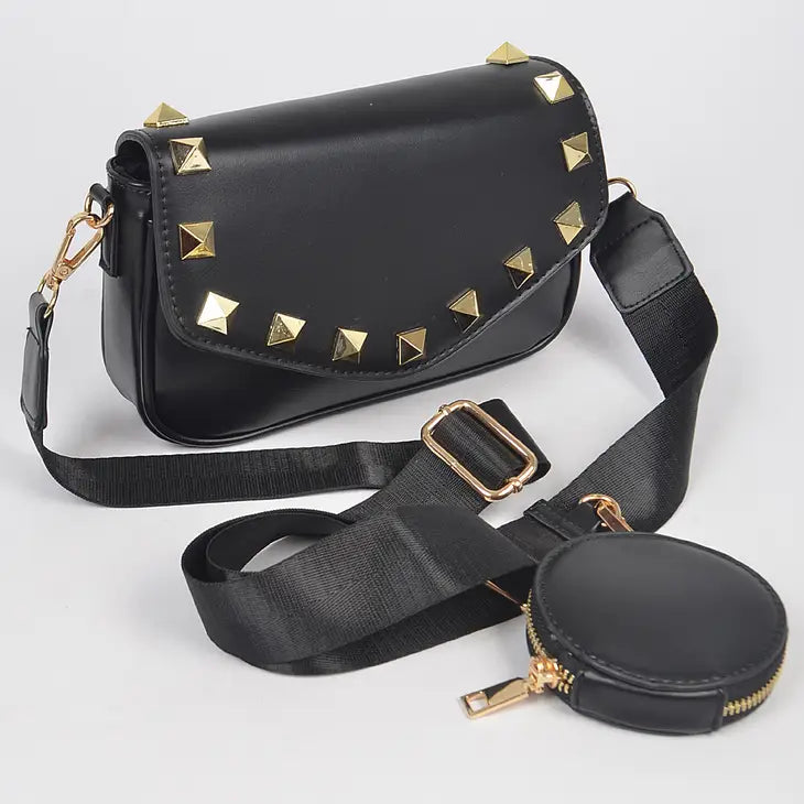 Crossbody Bag mit Nieten
