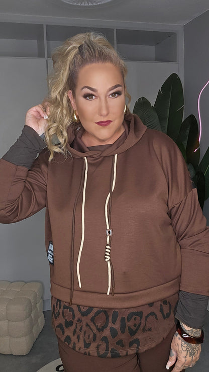 Leo Kapuzenshirt Braun