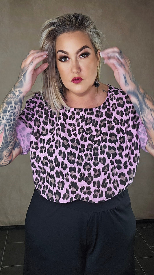 Musselin Shirt "Leo Lilac"