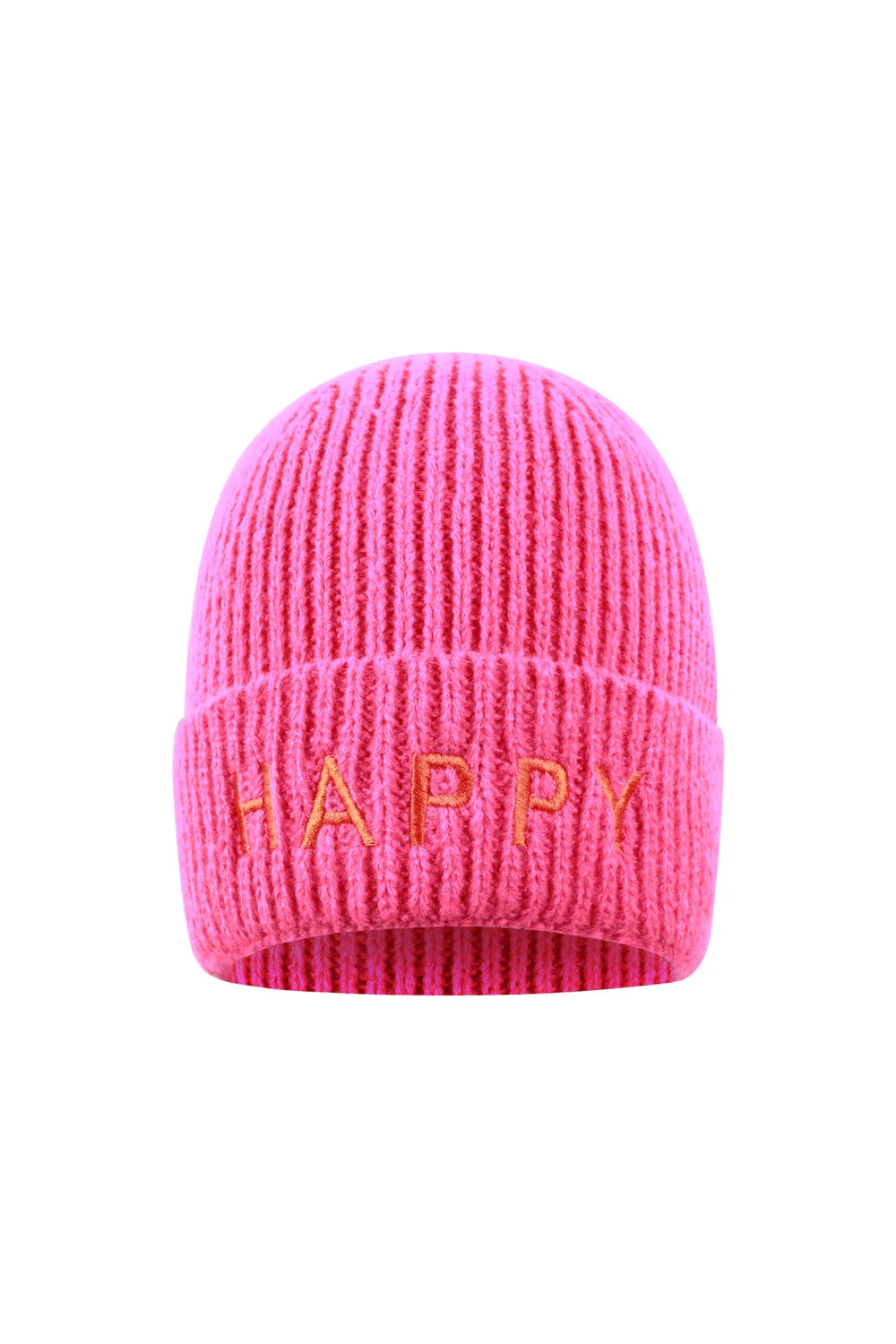 HAPPY Beanie in leuchtendem Pink  🩷