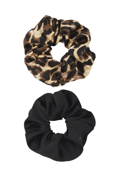 Scrunchie Set Wild Duo - braun schwarz