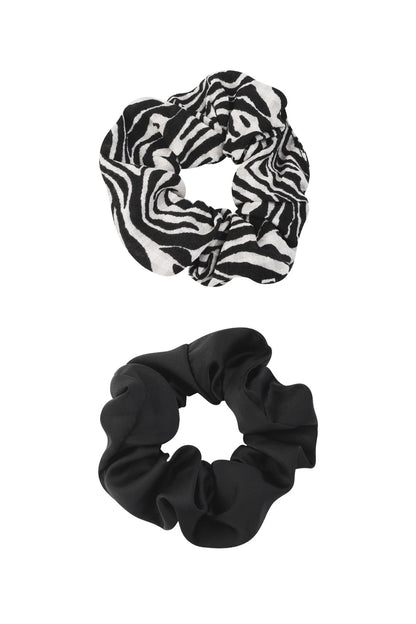Scrunchie Set Wild Duo - braun schwarz