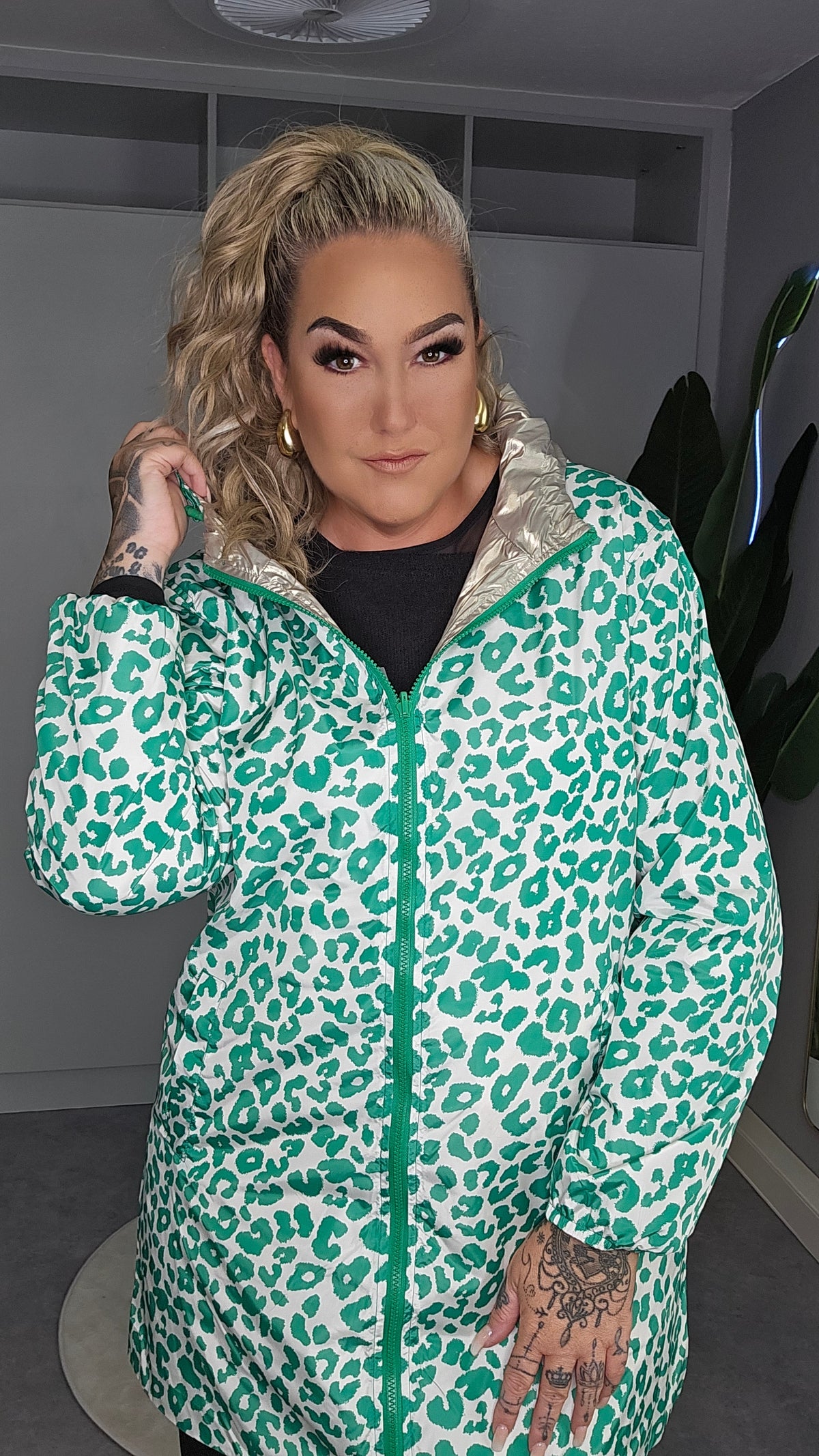 Leoparden Regenparker