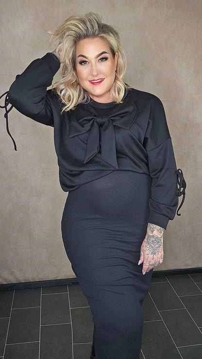 Pulllover "Ribbon" in Schwarz