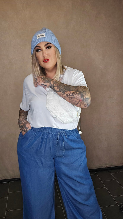 Wide Leg Hose "Denim Girl"
