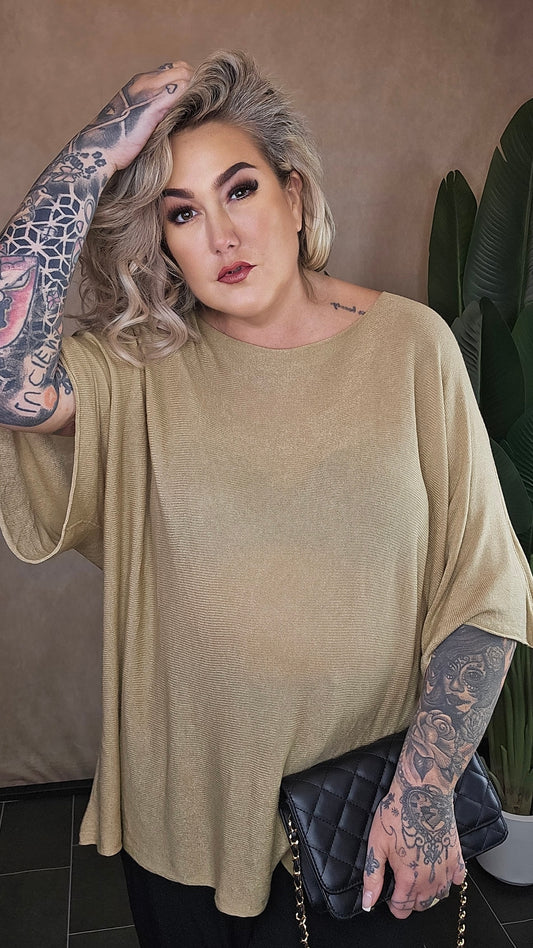Oversize Shirt "Valeria"   Beige