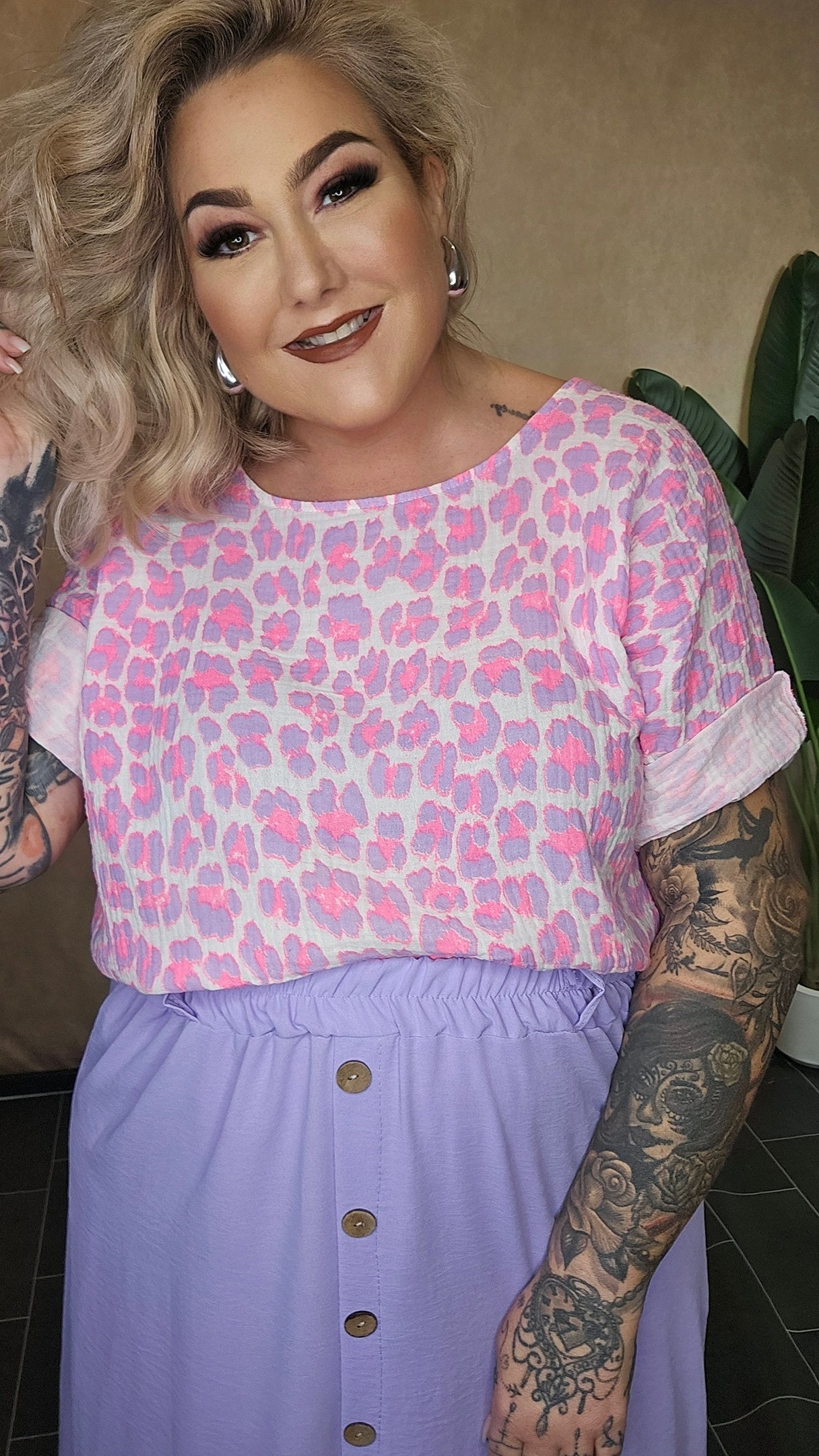 Musselin Shirt      "lilac Vibes"