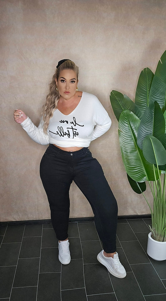 Klassische schwarze Jeans "Katy"