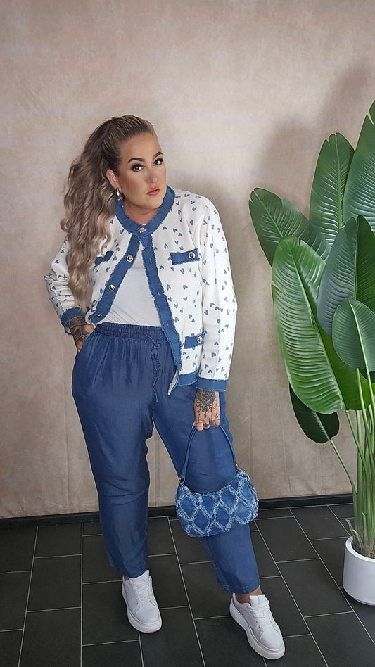 Stoff Hose  "Urban Blue"