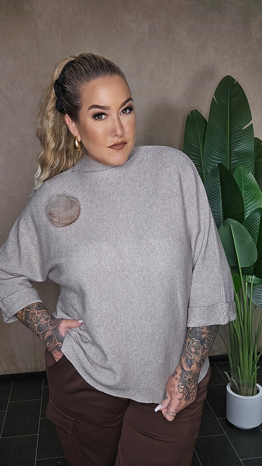 Pullover "Leona"  Taupe