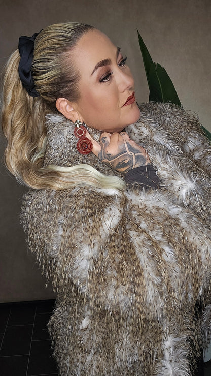 "Ice Queen" Oversize Felljacke