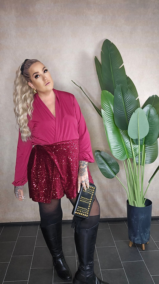 Pailletten-Hose in Rock-Optik