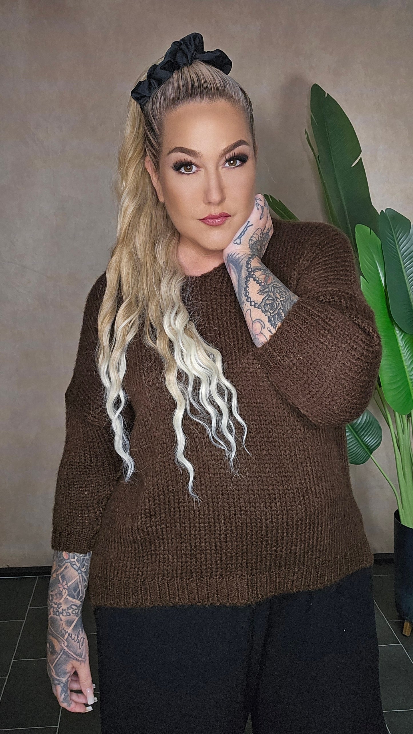 Pullover "Cozy Liv" in braun