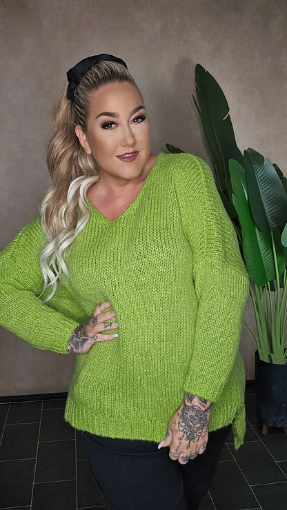 Pullover "Cozy Liv" in Apple Green