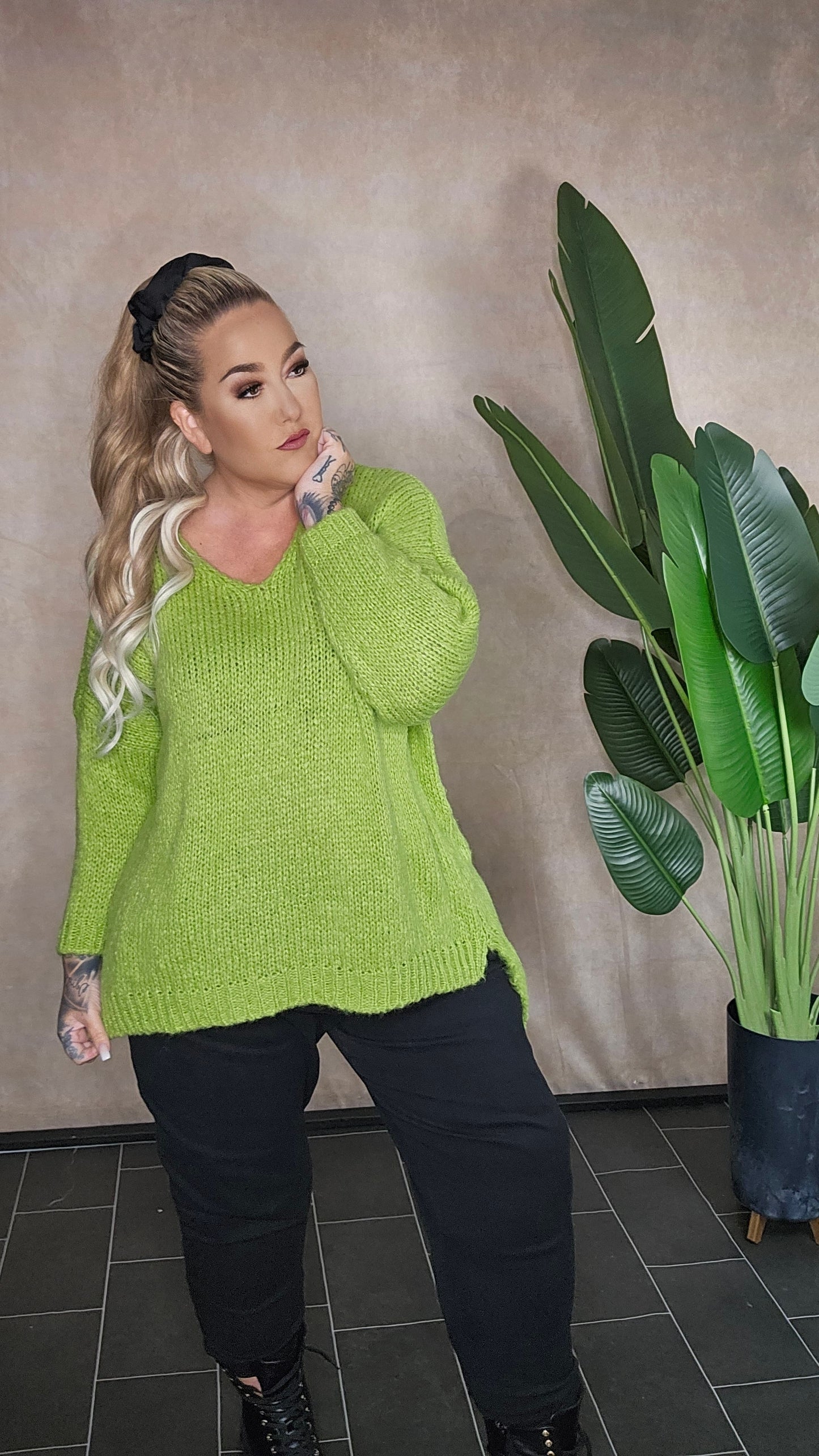 Pullover "Cozy Liv" in Apple Green