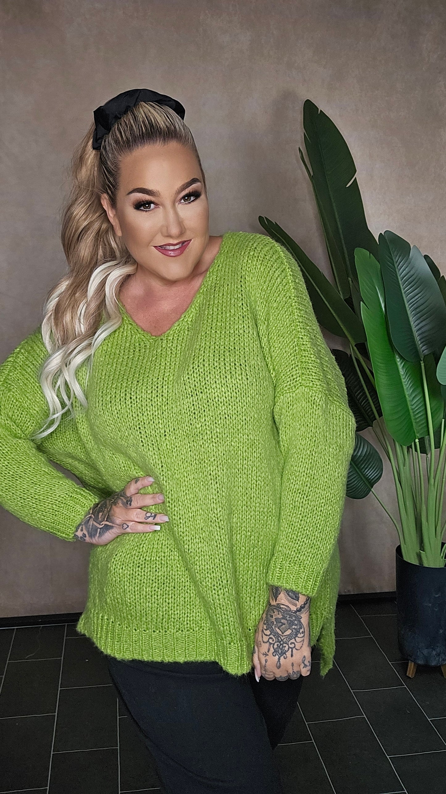 Pullover "Cozy Liv" in Apple Green