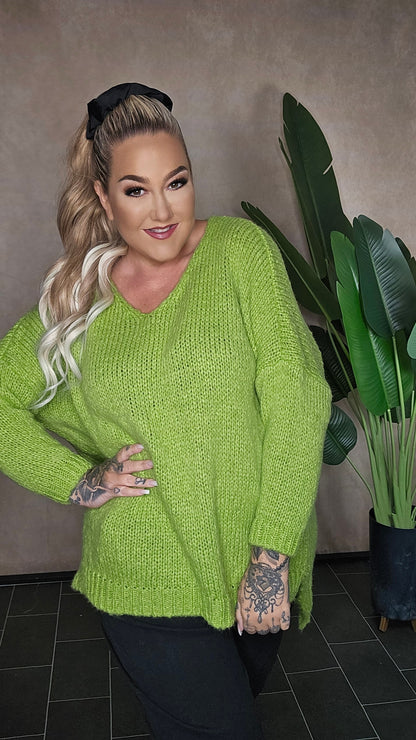 Pullover "Cozy Liv" in Apple Green
