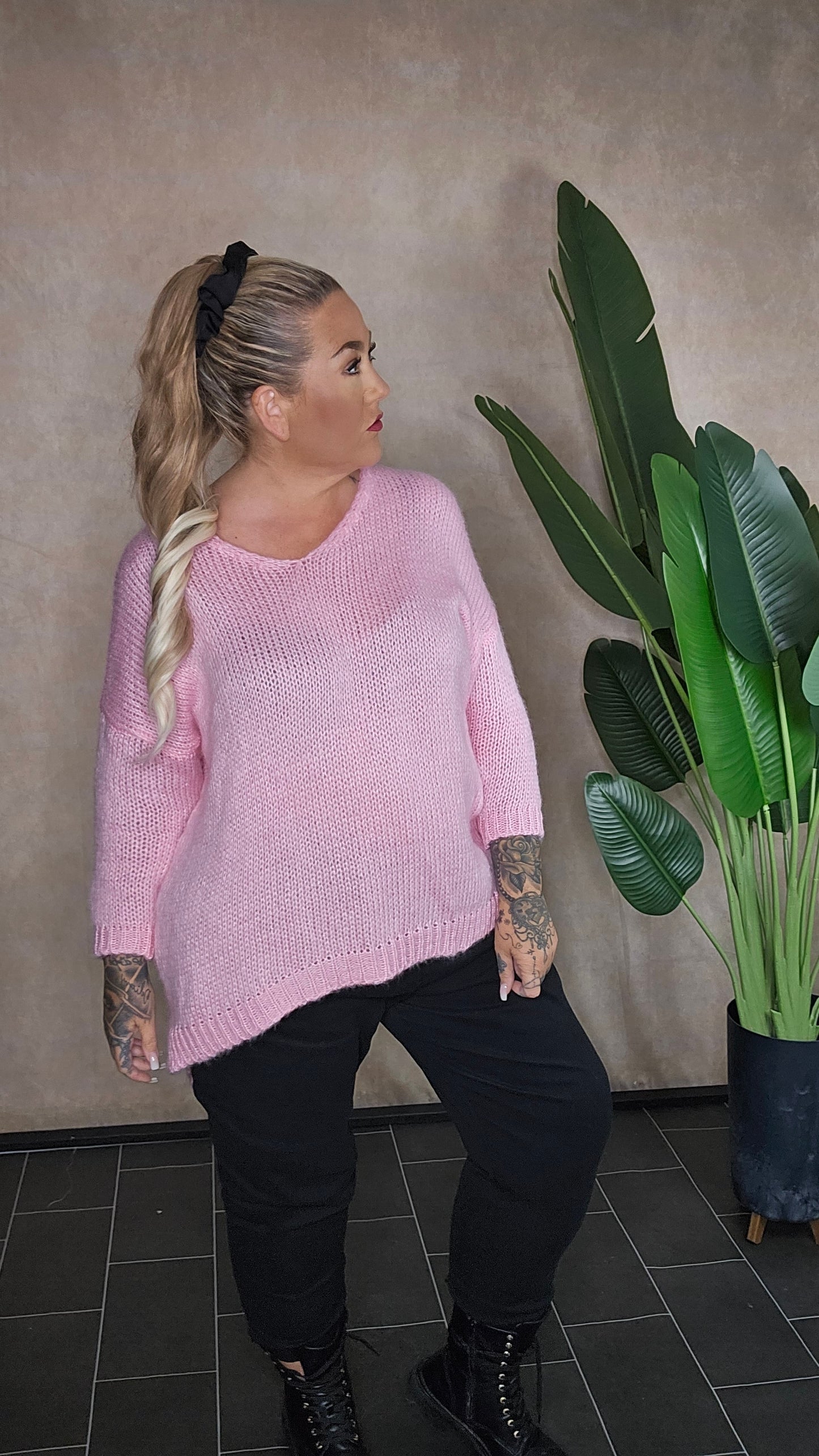 Pullover "Cozy Liv" in  Rosa