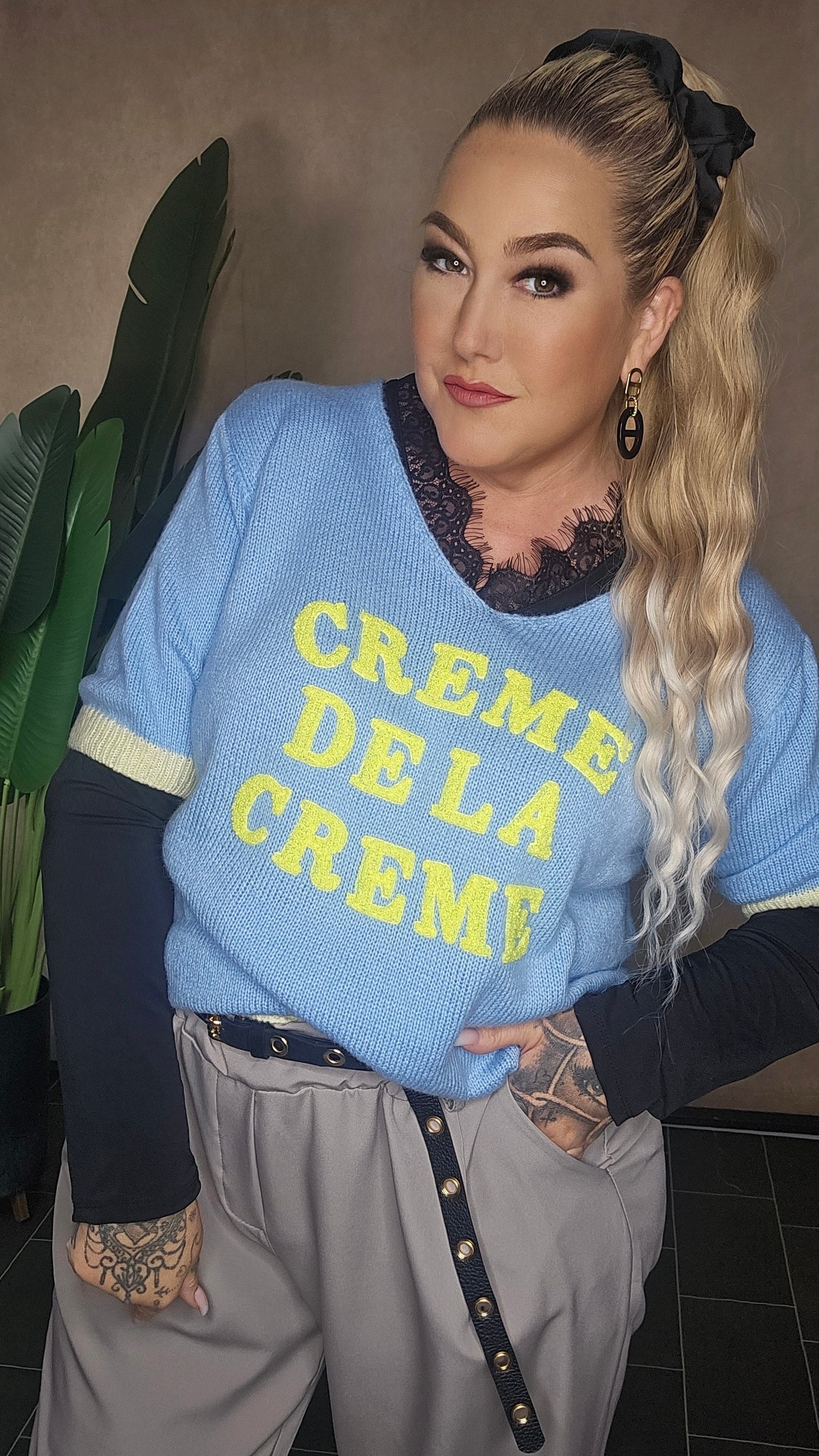 Shirt "creme de la"
