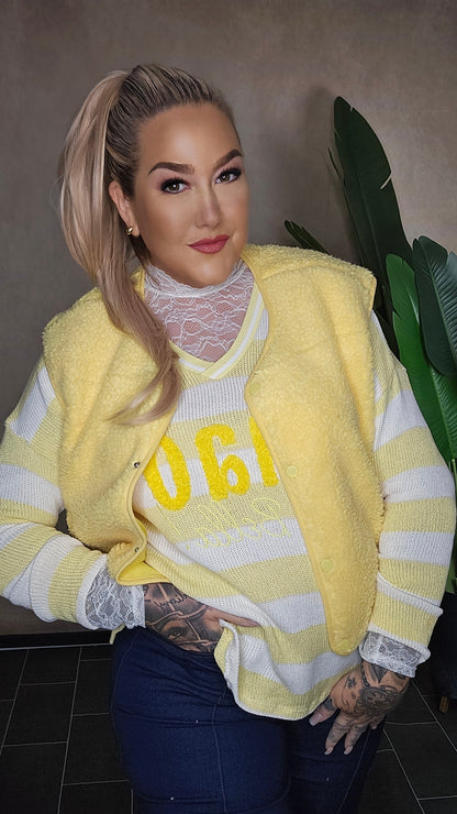 Strickpulli Ciao gelb