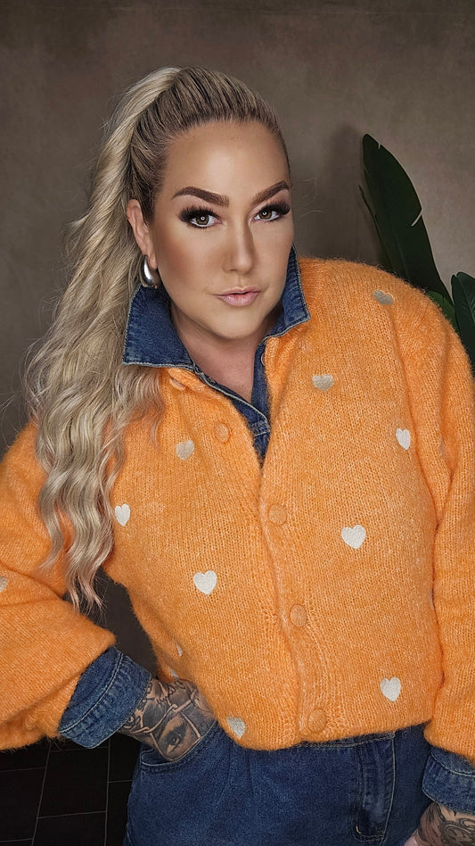 Strickjacke OrangeHeart