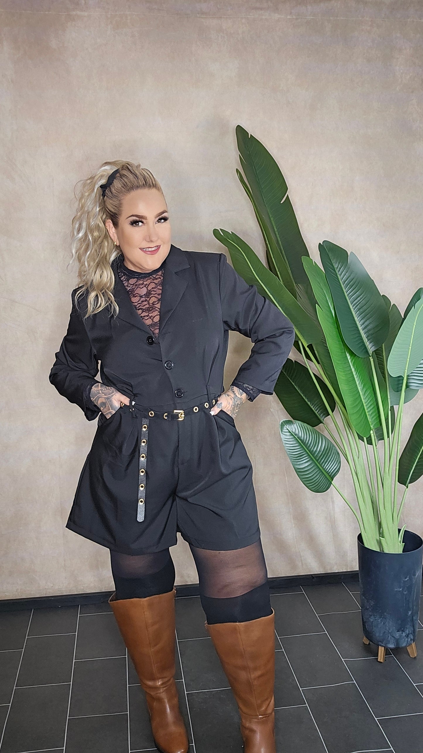 Kurzer Jumpsuit  LadyBlack