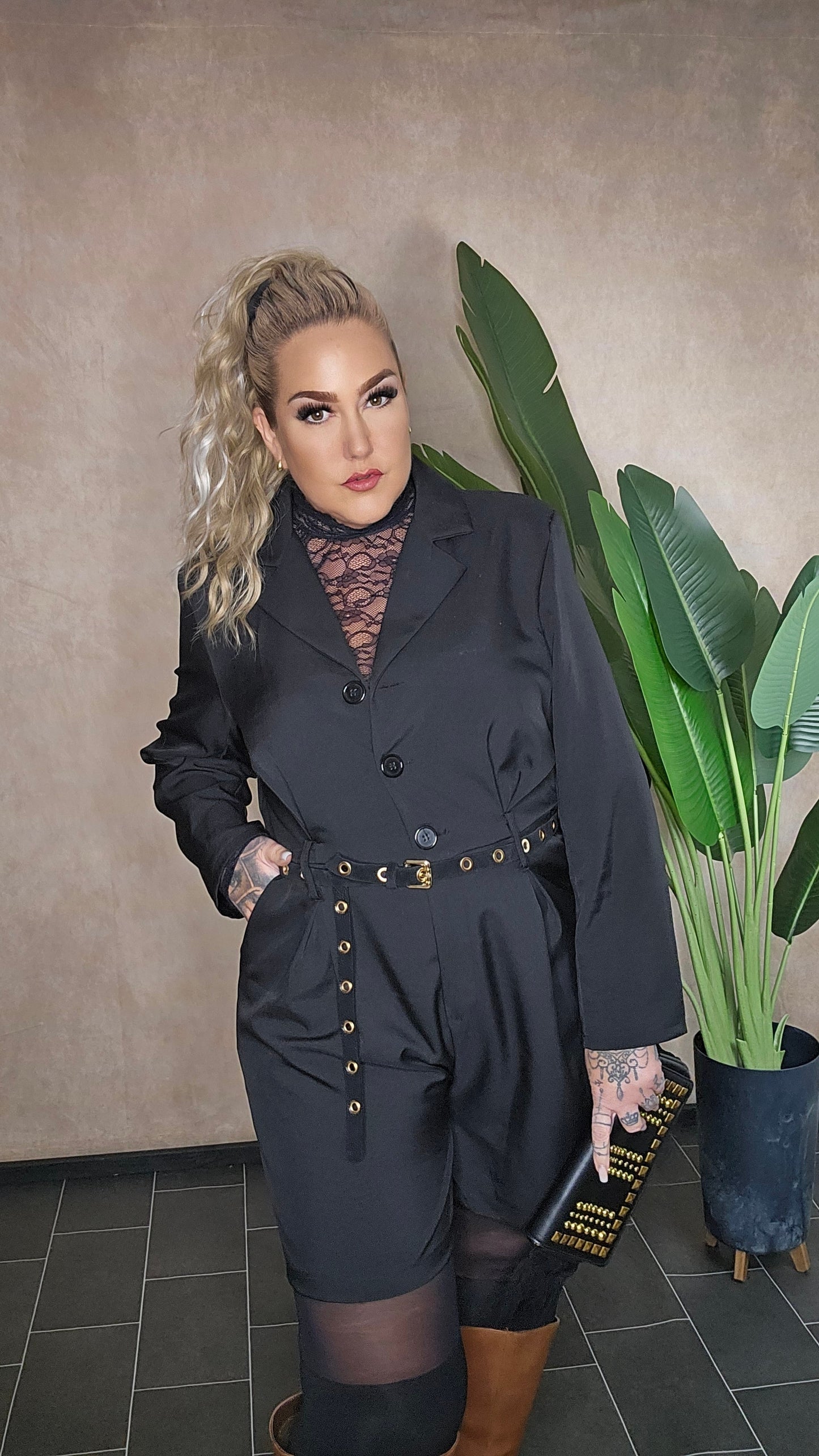 Kurzer Jumpsuit  LadyBlack