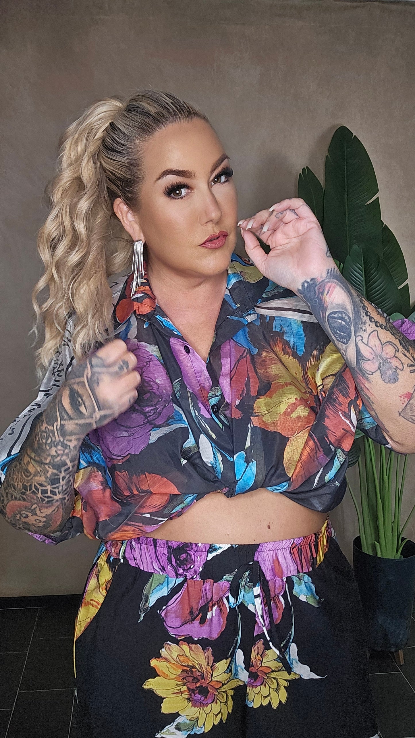 Fleur de Nuit Bluse