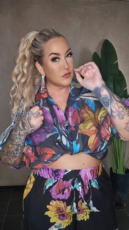 Fleur de Nuit Bluse