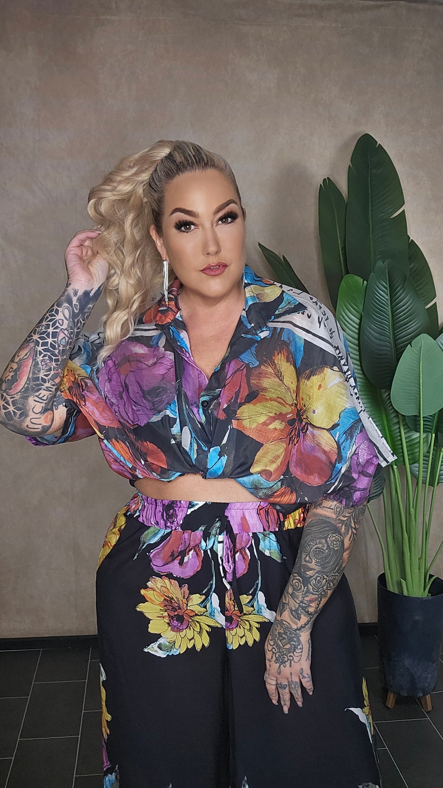 Fleur de Nuit Bluse