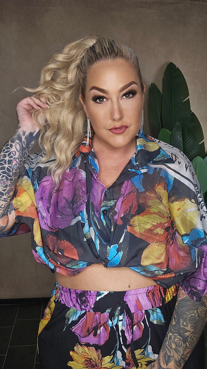 Fleur de Nuit Bluse