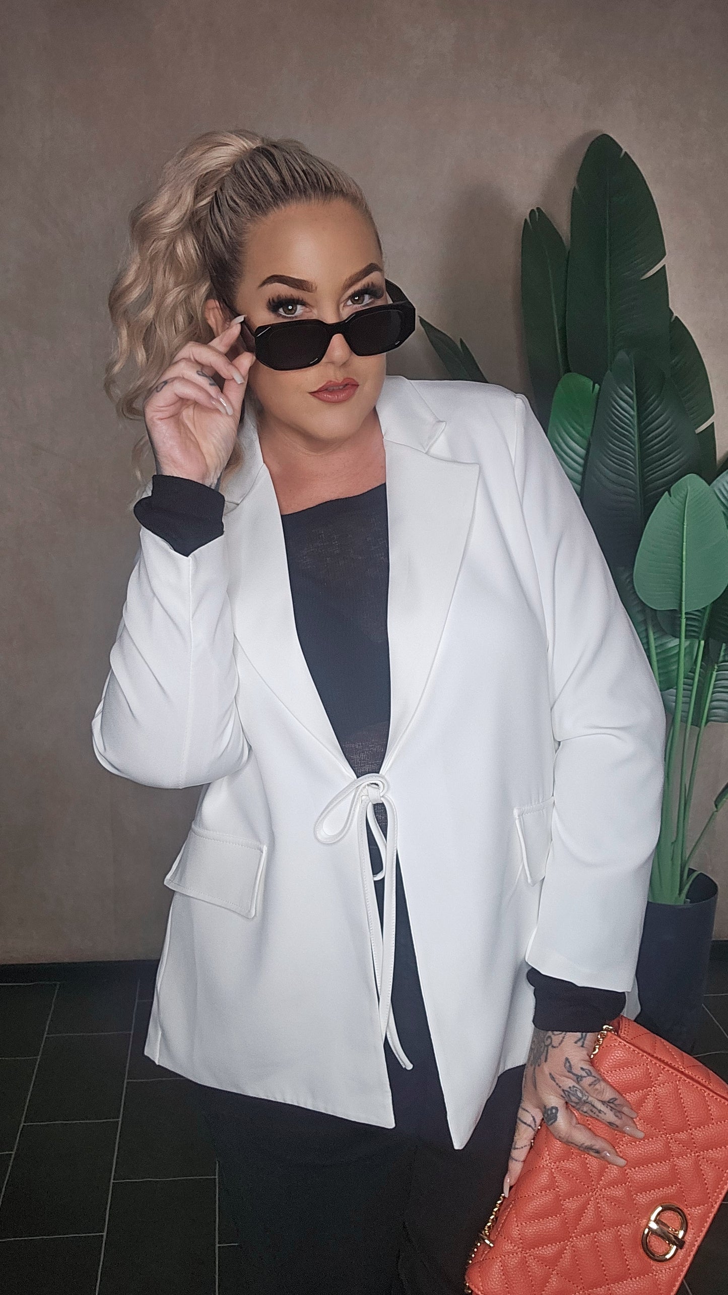 Blazer Classy Chic Weiss