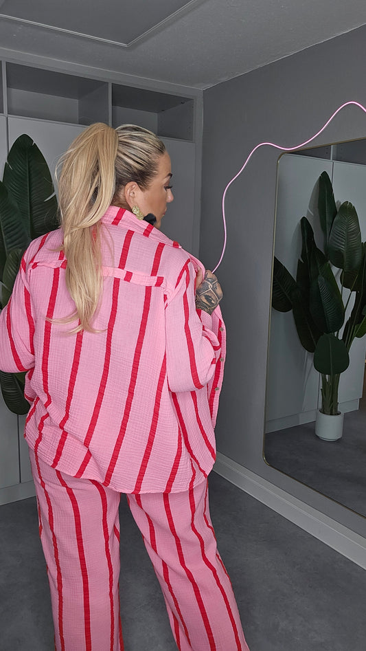 Hose Musselin Stripe