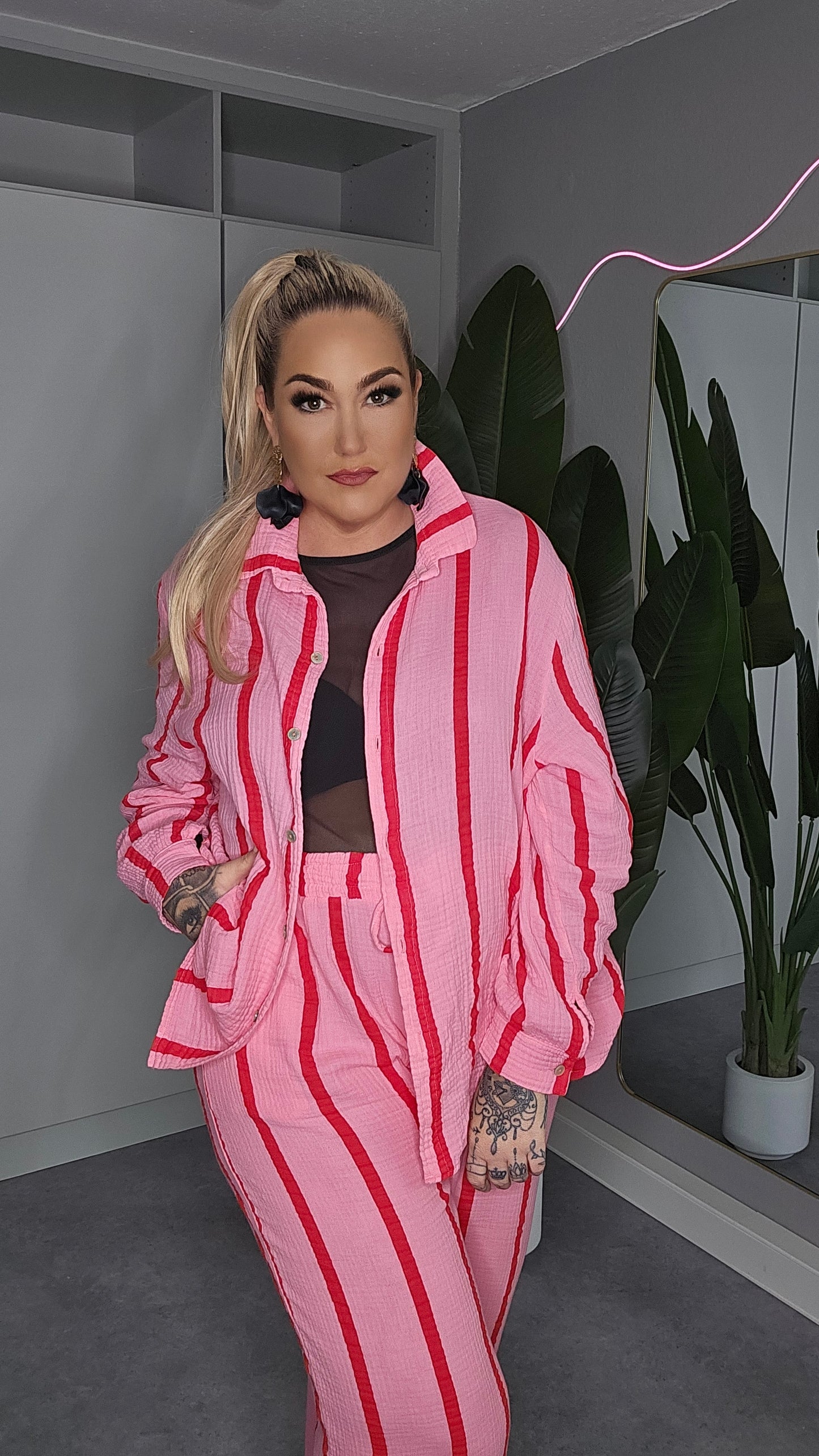 Bluse Musselin Stripe