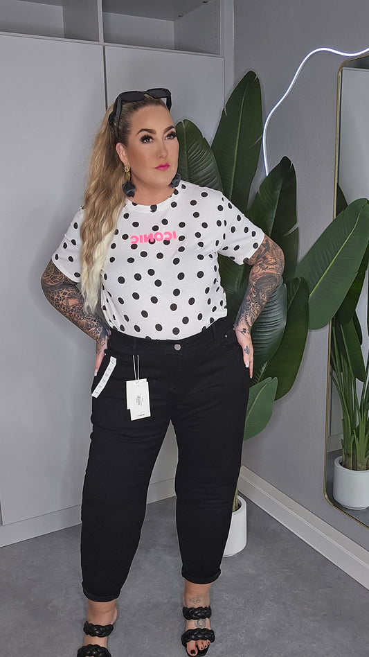 Mom Jeans schwarz