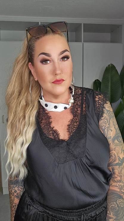 Satin Top LIV Schwarz