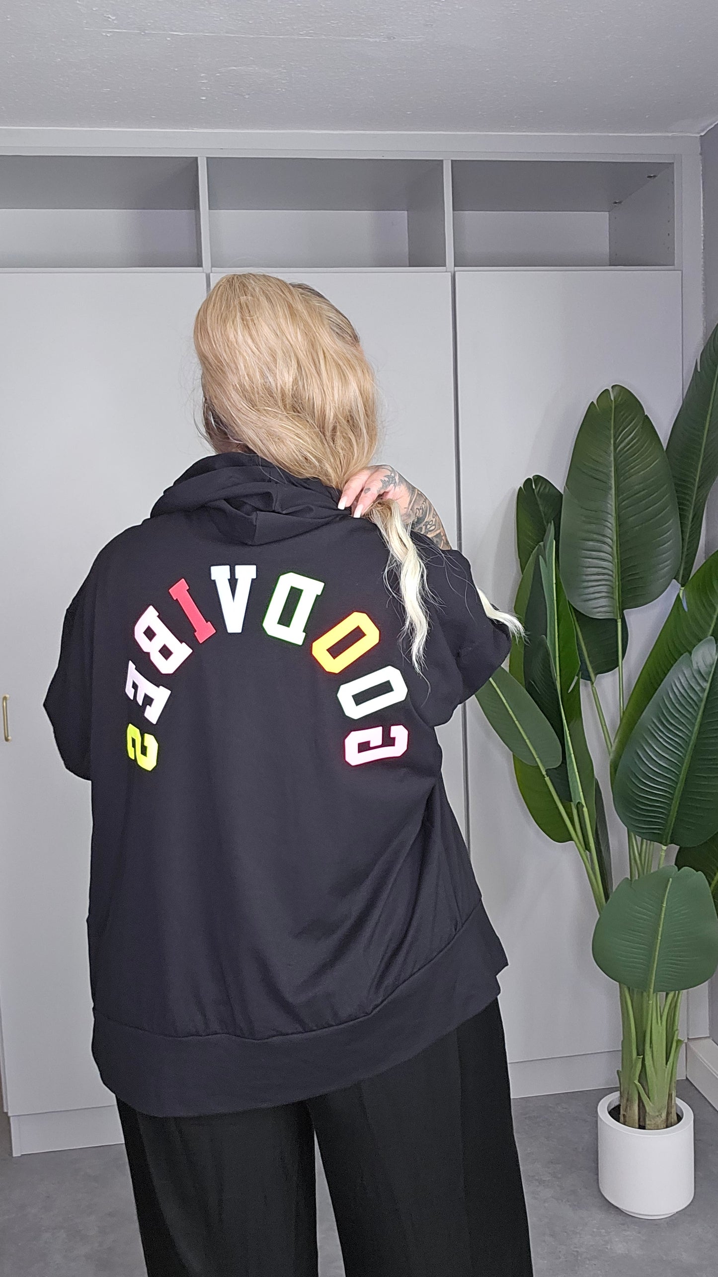 Kapuzenshirt Good Vibes Oversize