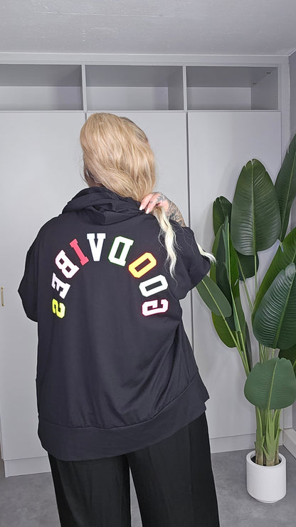 Kapuzenshirt Good Vibes Oversize