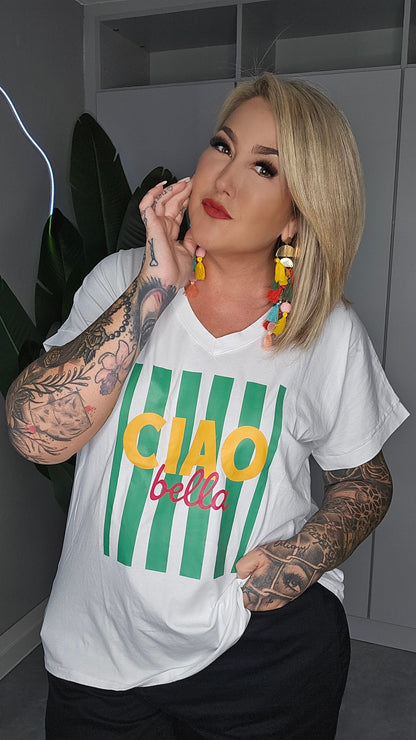 Shirt Ciao Bella Grün