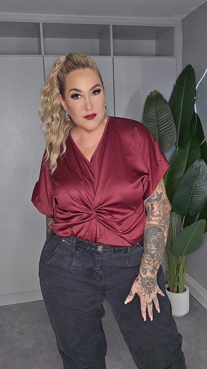 Satin Bluse Liu