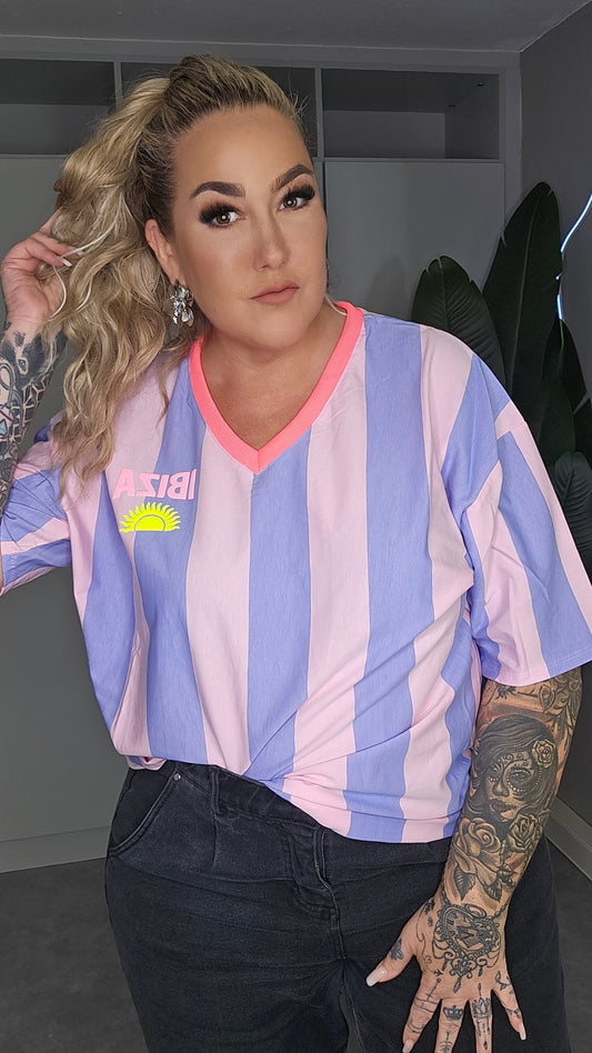 IBIZA Oversized Streifen-Shirt