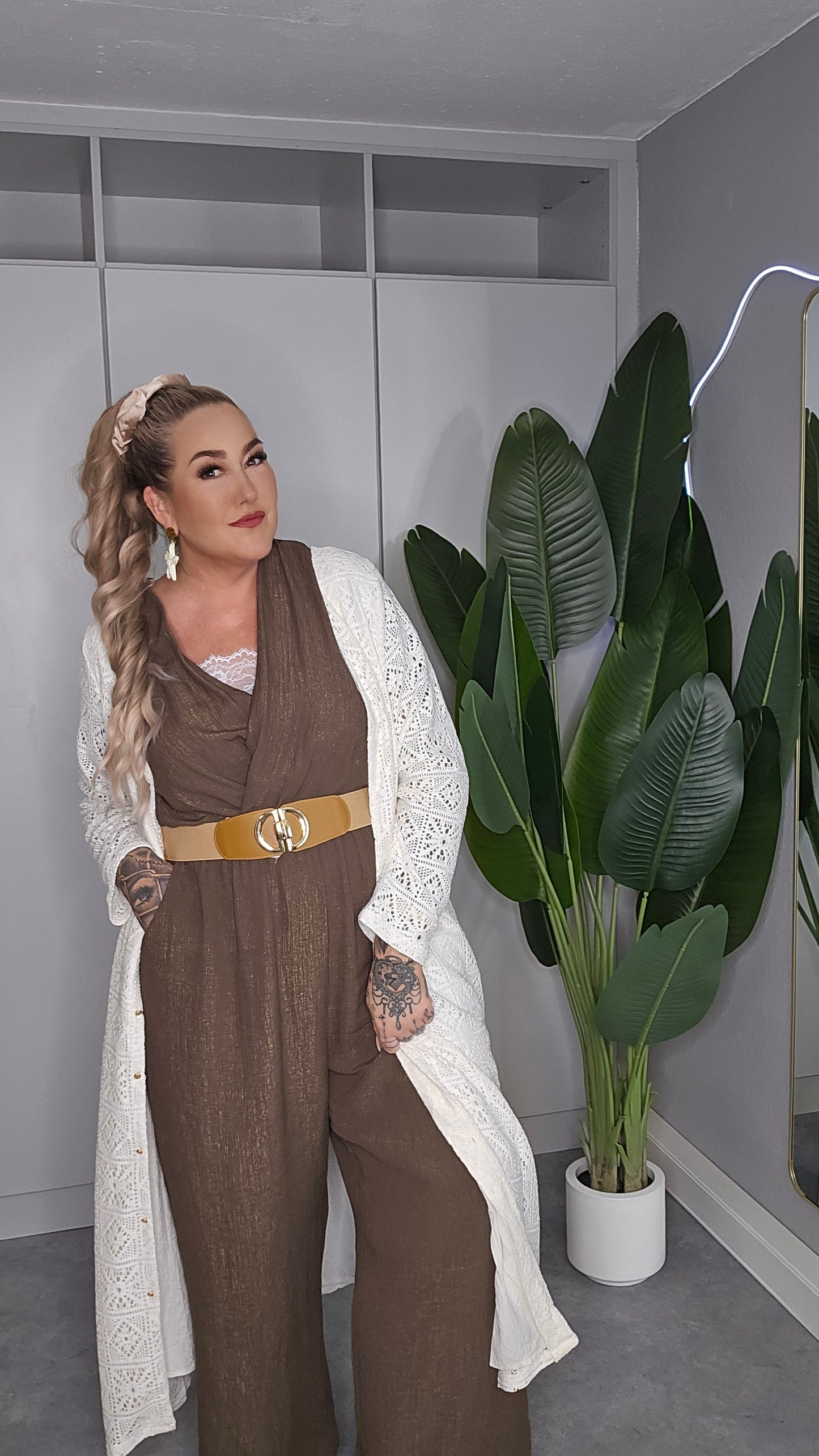 Jumpsuit Kayla Schokobraun